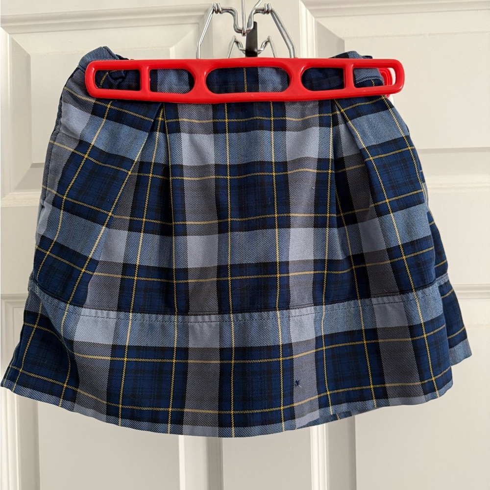 2 Classic Navy Lands End Skirts 4/5